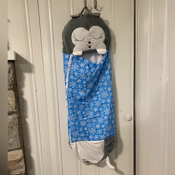 Cute Dog/Husky Toddler Sleeping Bag NWOT - Picture 1 of 5